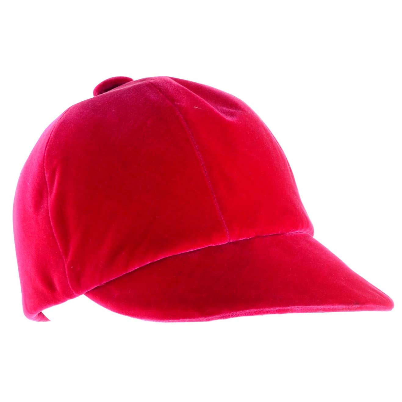 Red Riding Cap Vintage Emme Hat in Red Velvet Equestrian Riding Cap For Sale at ...