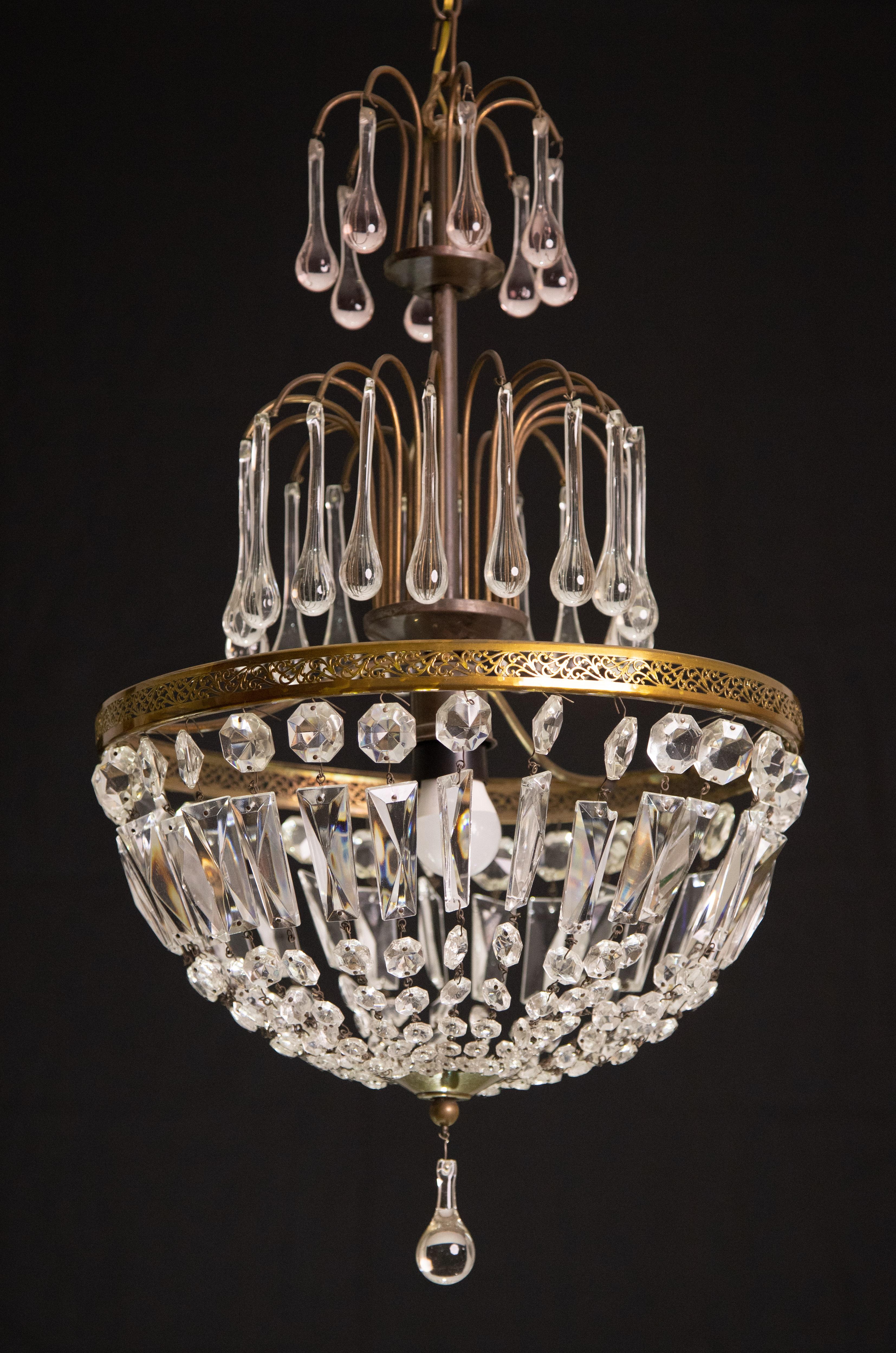 Vintage Emperor Style Chandelier, 1960s For Sale 4