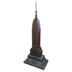 Vintage Empire State Building Model in Metal
