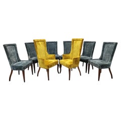Vintage Empire Style Dining Chairs - Set of 8