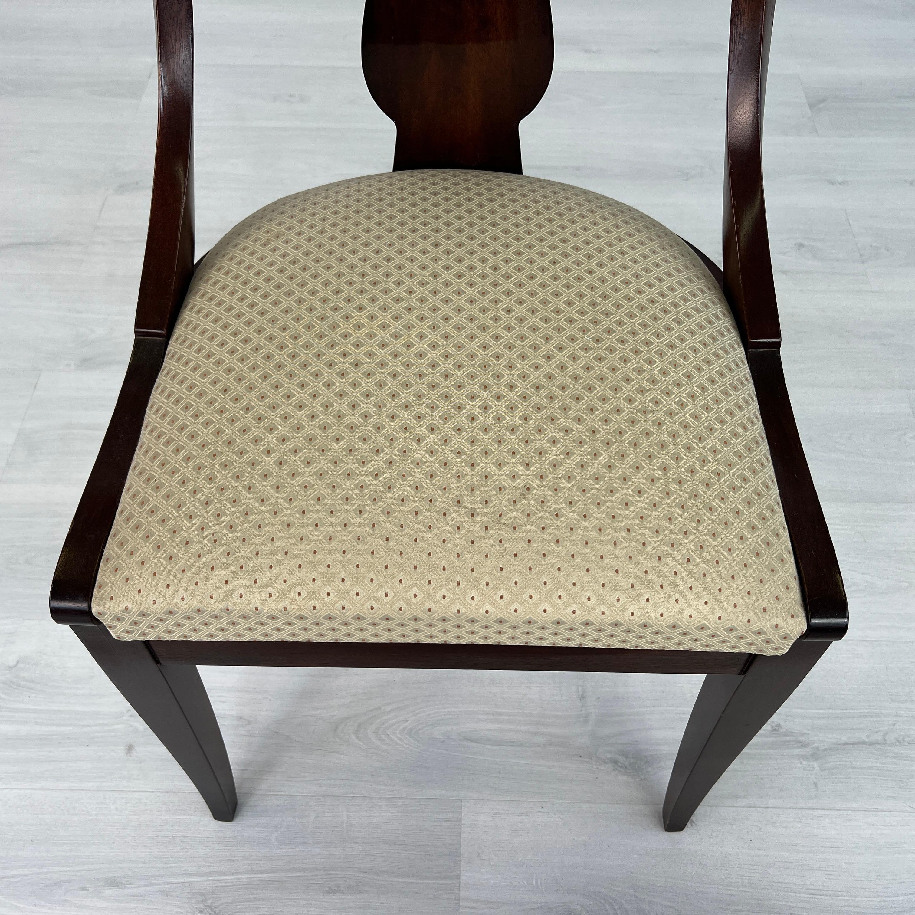 Vintage Empire Style Gondola Dining Chairs – Set of 6 im Angebot 7