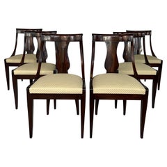Vintage Empire Style Gondola Dining Chairs – Set of 6