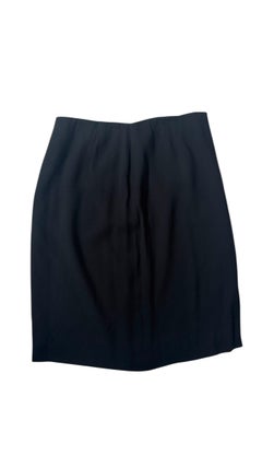 Vintage Emporio Armani Black Wool Mini Skirt