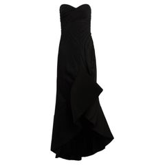 Vintage Emporio Armani F/W 2005 Runway Black Corset Gown