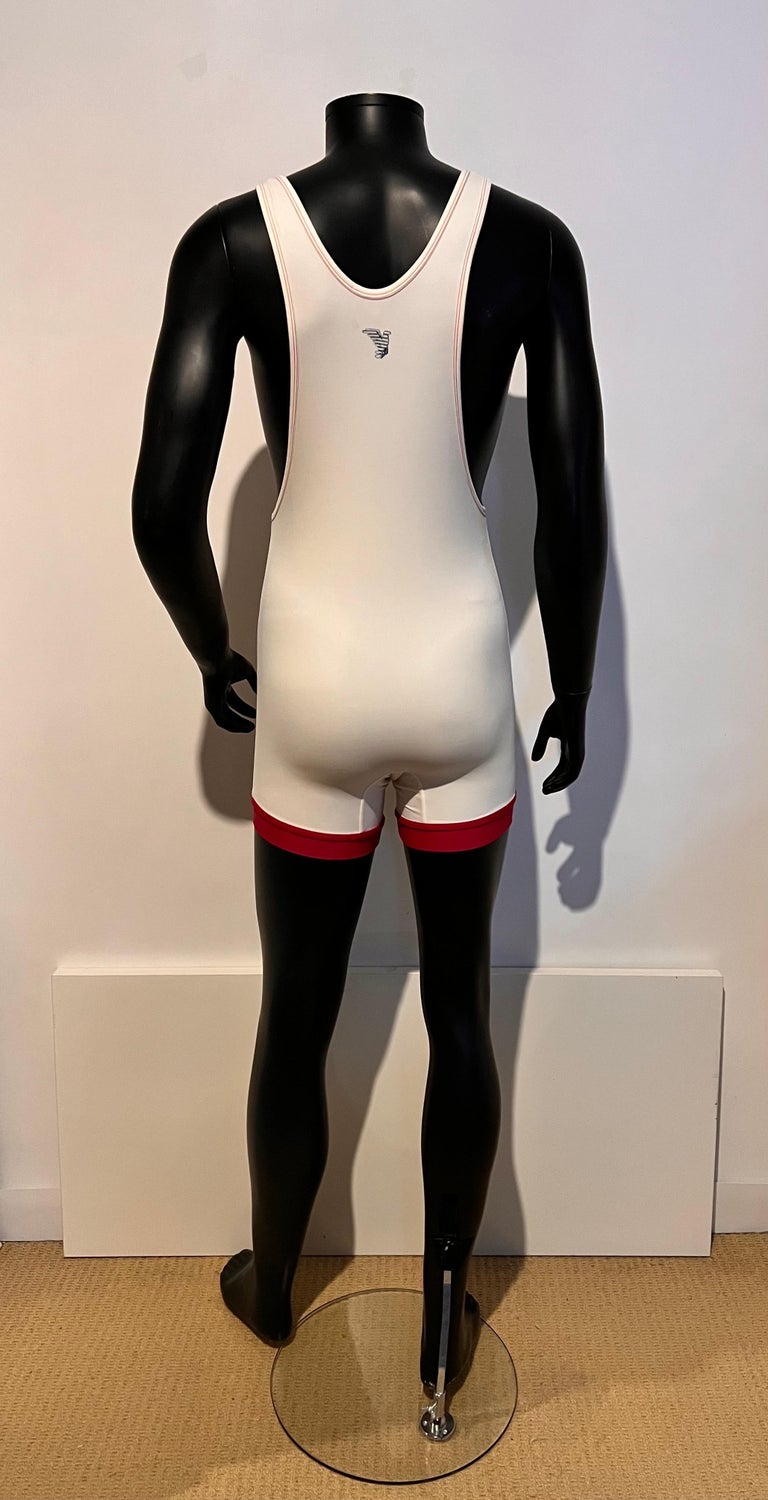Vintage Emporio Armani Swimwear Y2K men's one piece swimsuit For Sale at  1stDibs