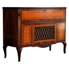 vintage empty audio furniture  cabinet  1950s  Swedish