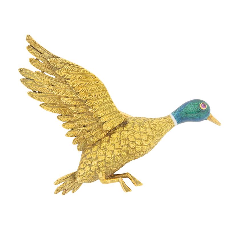 golden mallard duck