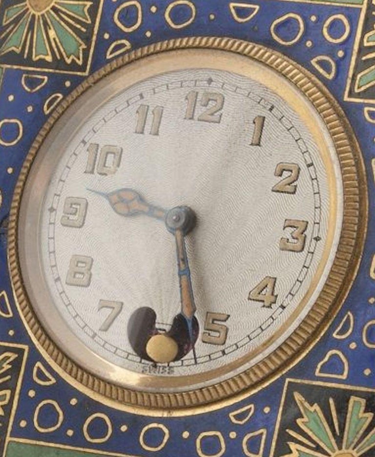 Vintage Enamel and Metal Clock, Russia, First Half of the 20th Century ...