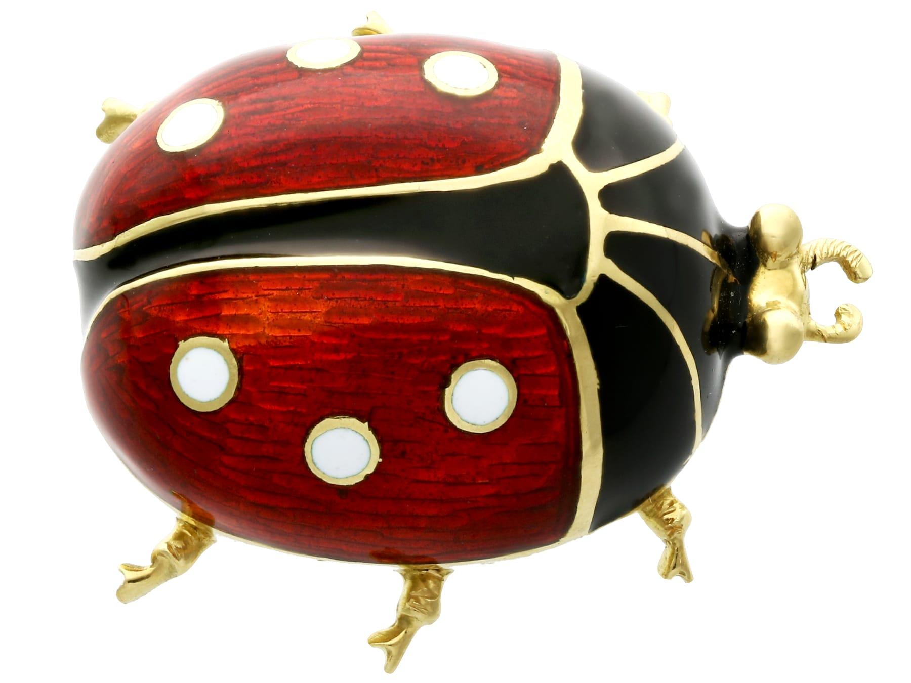 vintage ladybug pin