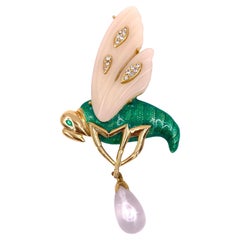 Spilla Greene 
Greene Cicada in smalto d
epoca