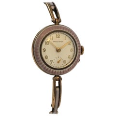 Vintage Enamel Ladies Mechanical Wristwatch