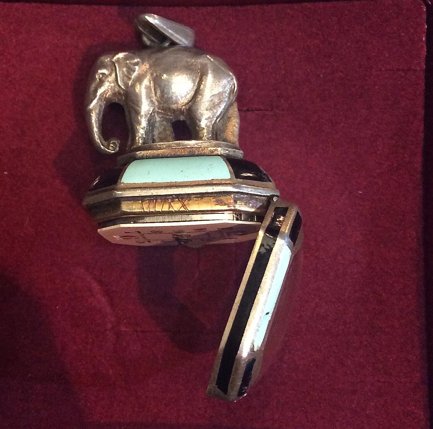  Silver Vintage Enamel Pendant Watch by Tiffany & Co. 3