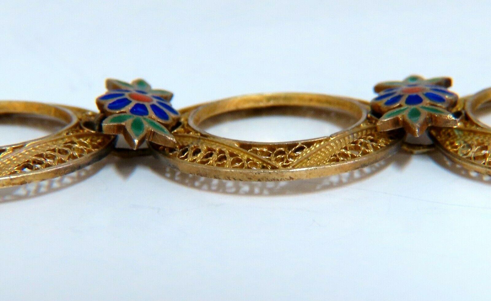 enamel bracelet vintage