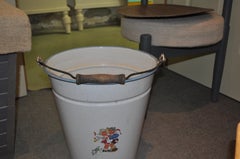 Vintage Enamel Water Can, 1950s