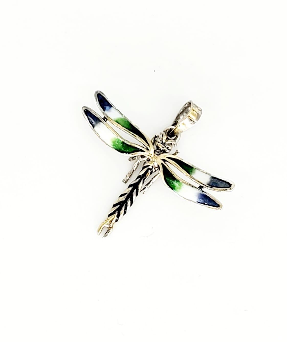 vintage dragonfly pendant