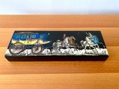 Vintage Enameled Metal / Wood Drawer Piero Fornasetti Box
