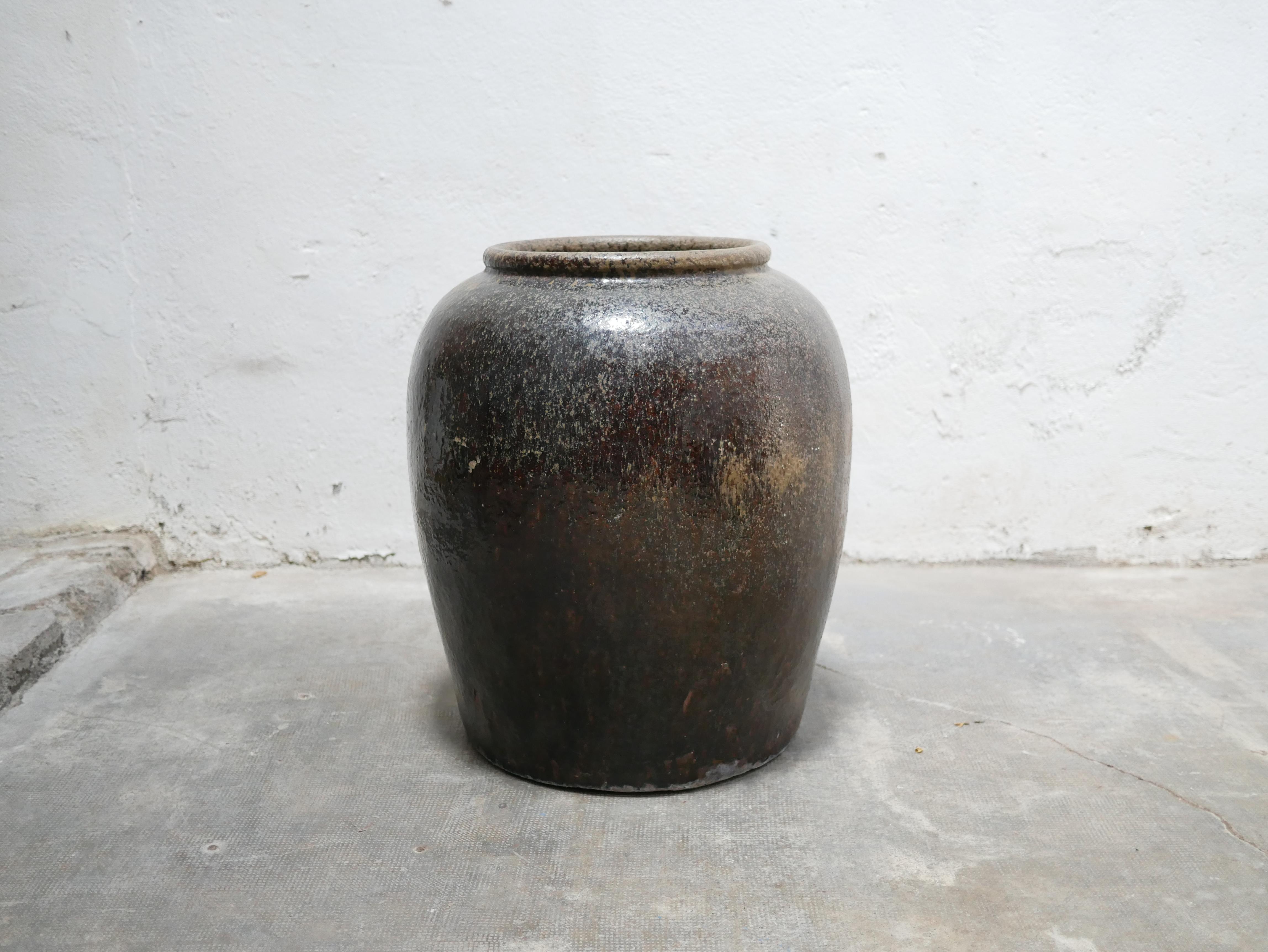 XX secolo Vaso in gres smaltato vintage in vendita