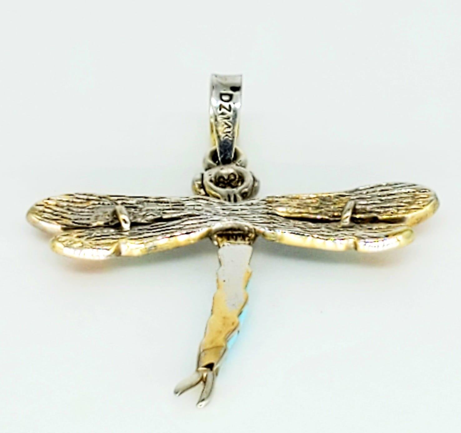 vintage dragonfly pendant