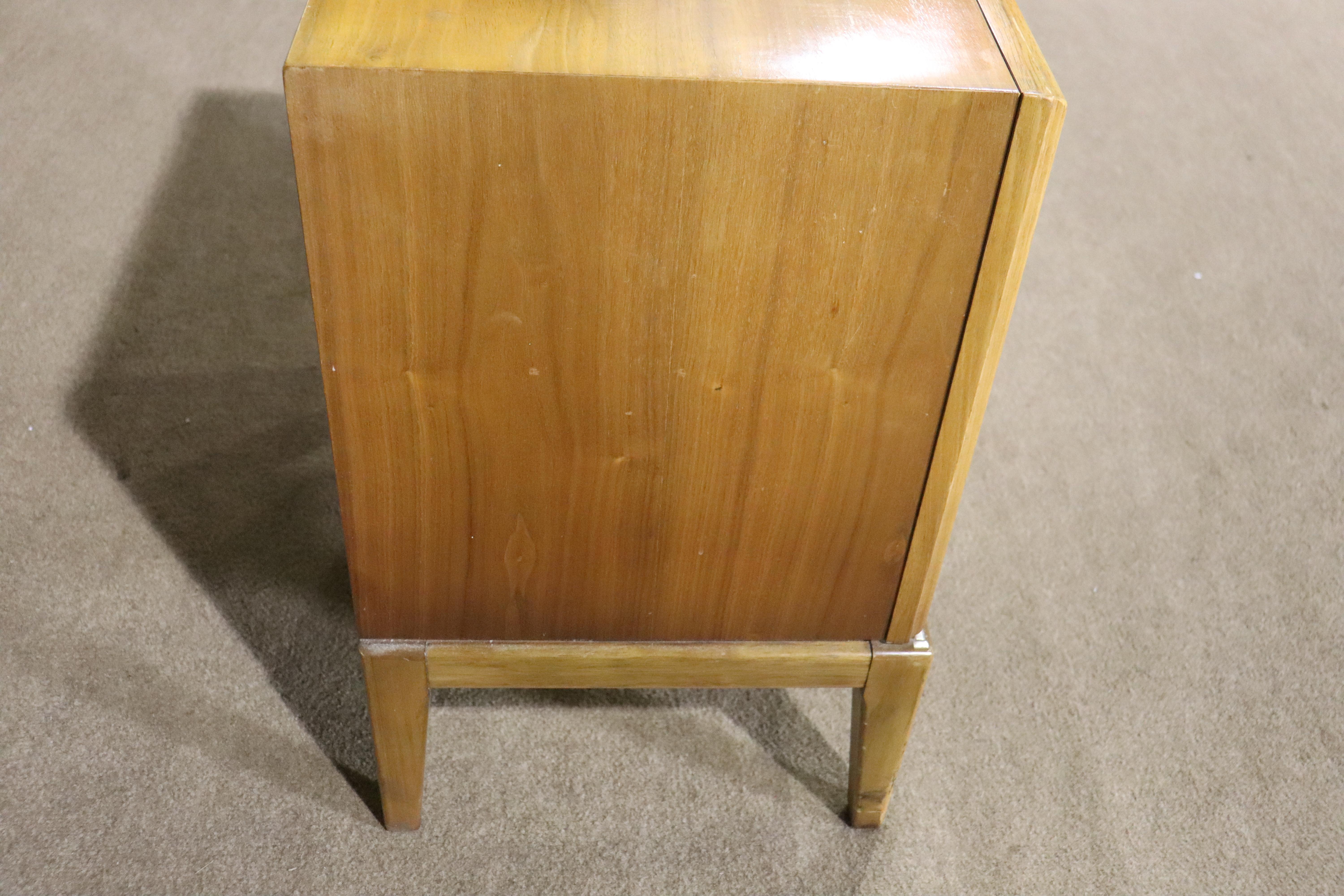 Vintage End Tables w/ Inset Rosewood Handles For Sale 4