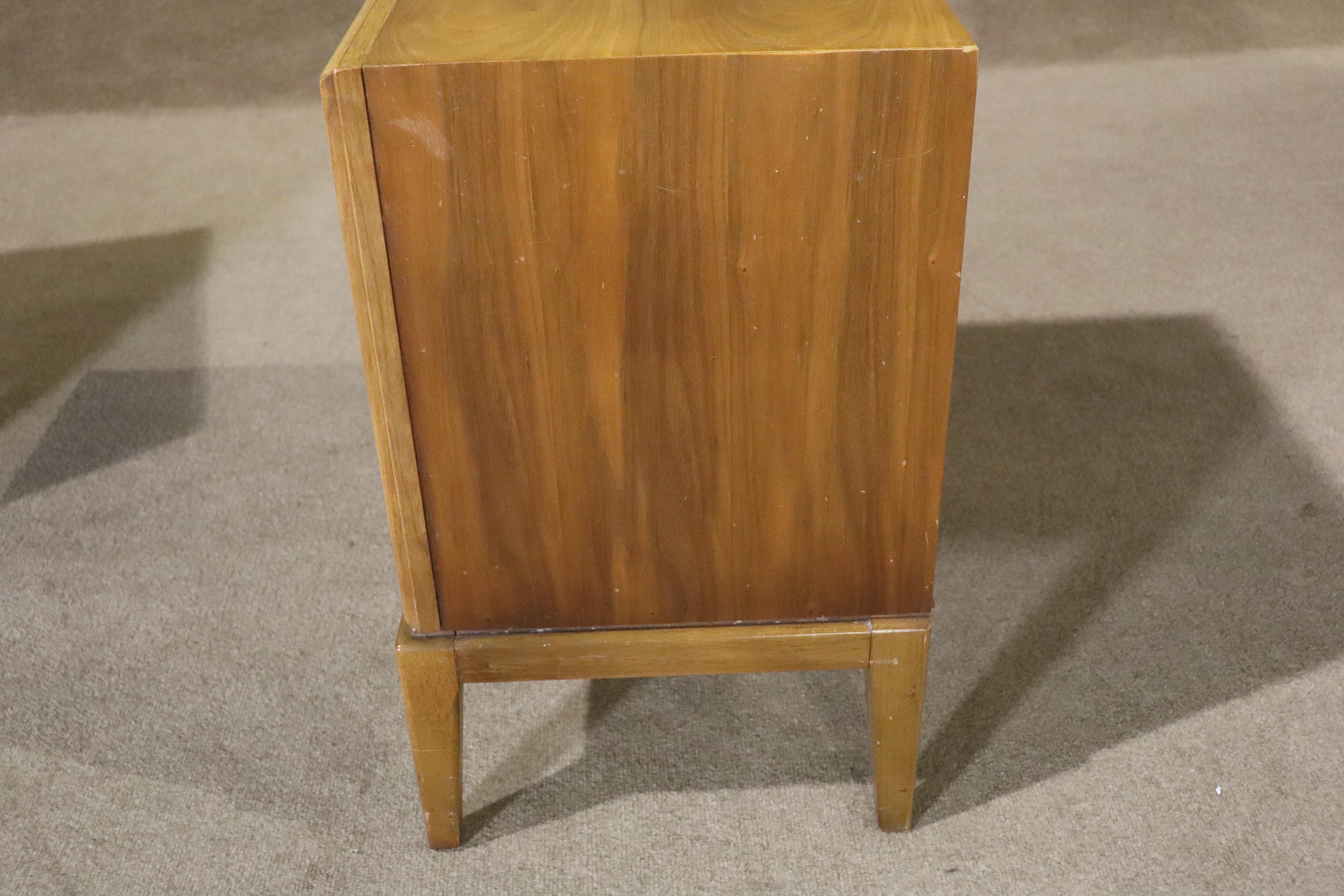 Vintage End Tables w/ Inset Rosewood Handles For Sale 5