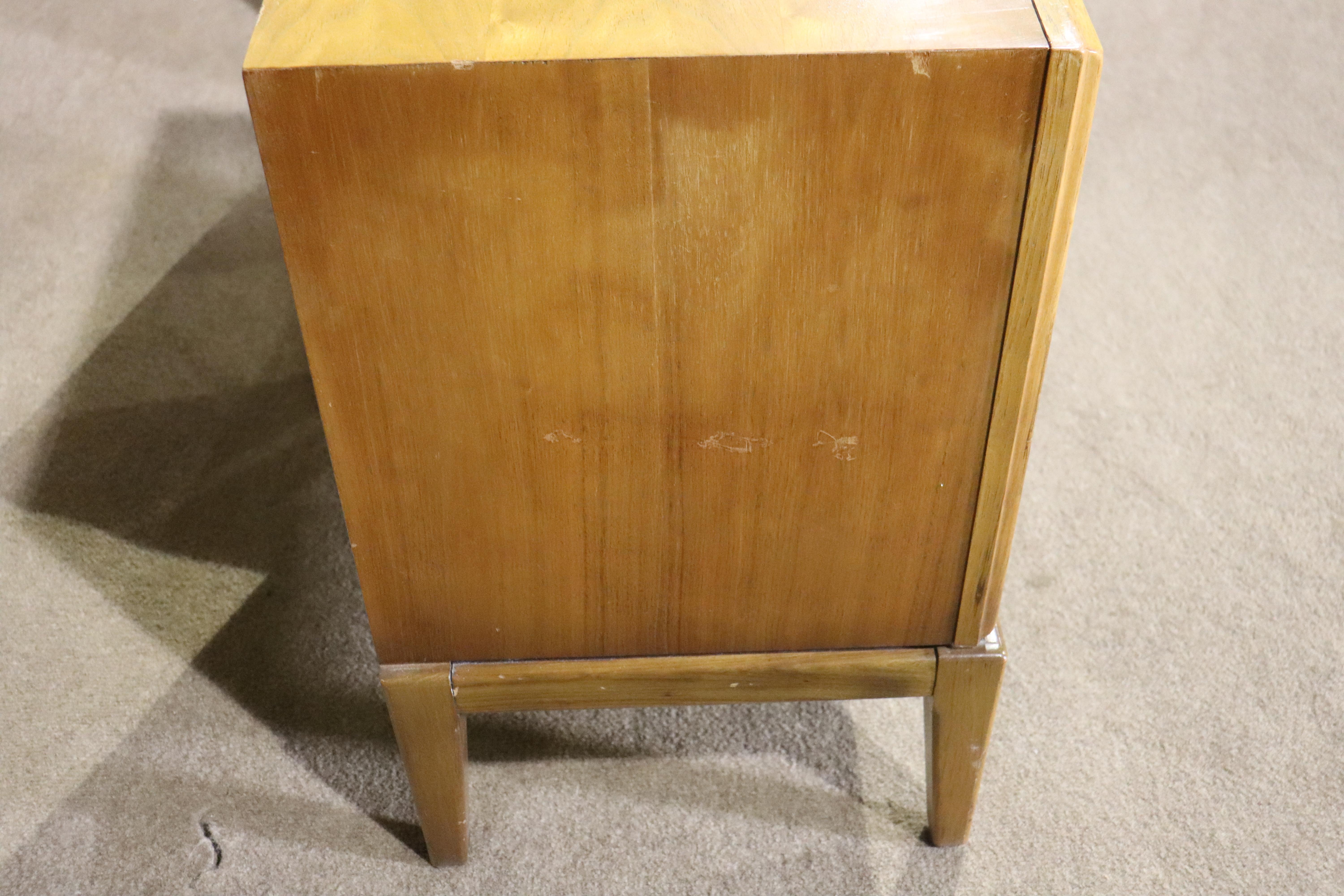 Vintage End Tables w/ Inset Rosewood Handles For Sale 2