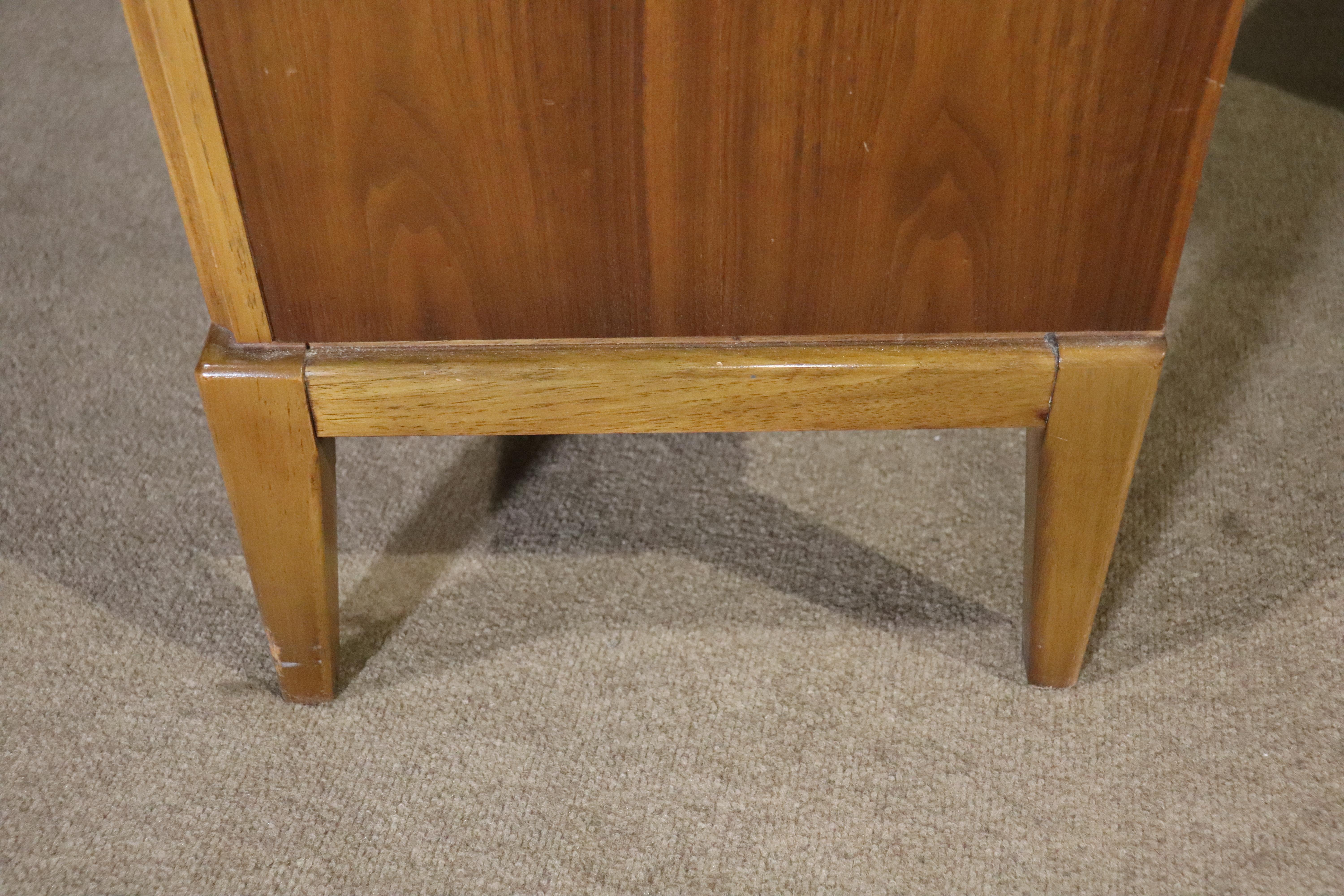 Vintage End Tables w/ Inset Rosewood Handles For Sale 3