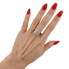 Vintage Engagement Ring in 14kt white Gold with 0.35 CTW in Diamonds