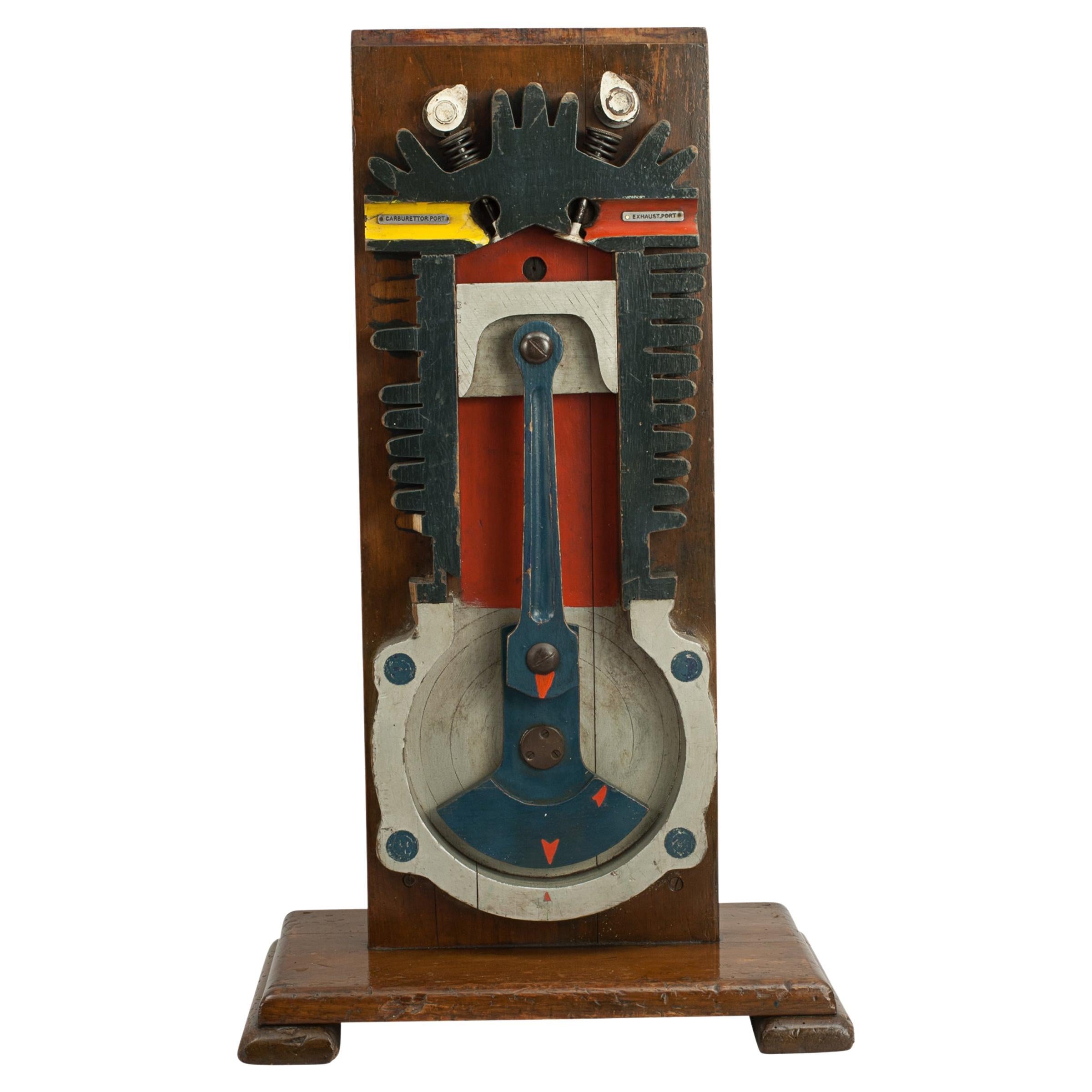 Vintage Engine Model for Instructional Purpose For Sale