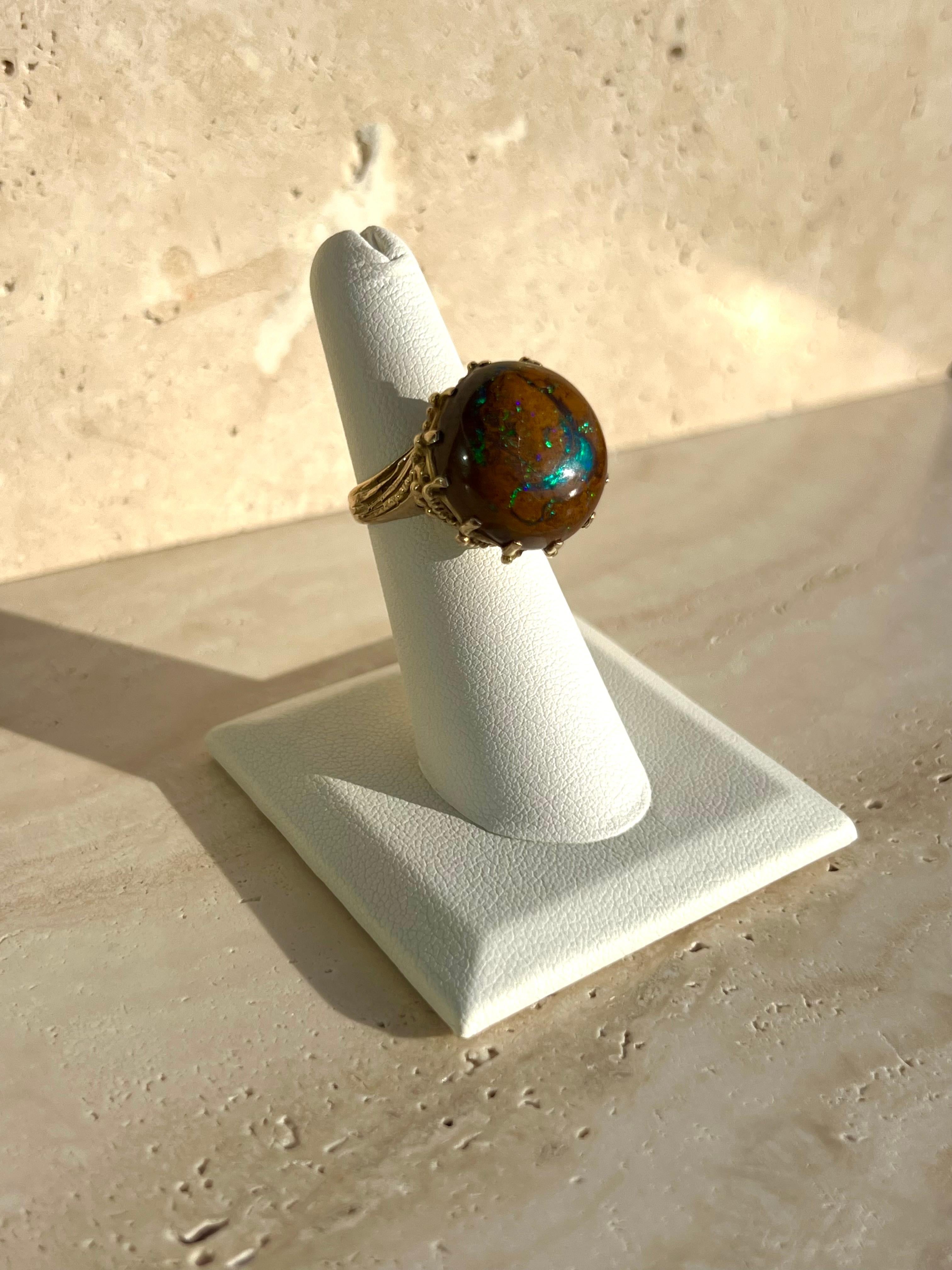 Rare bague vintage en or 9k 
