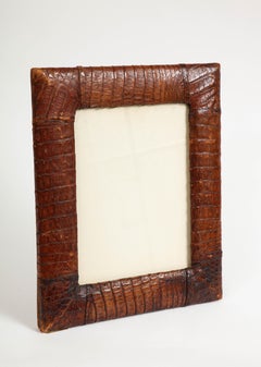Vintage English Alligator Picture Frame