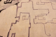 Vintage English Art Deco Carpet by Krop. 6 ft 5 in x 10 ft 1 in