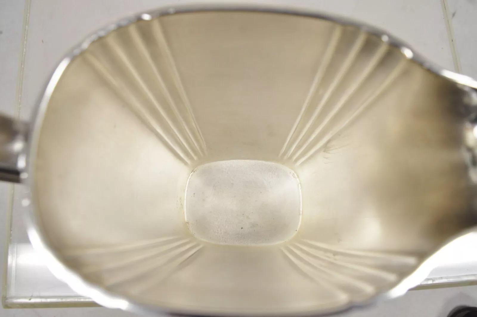 Englischer versilberter offener Vintage-Wasserkrug im Art déco-Stil im Angebot 1