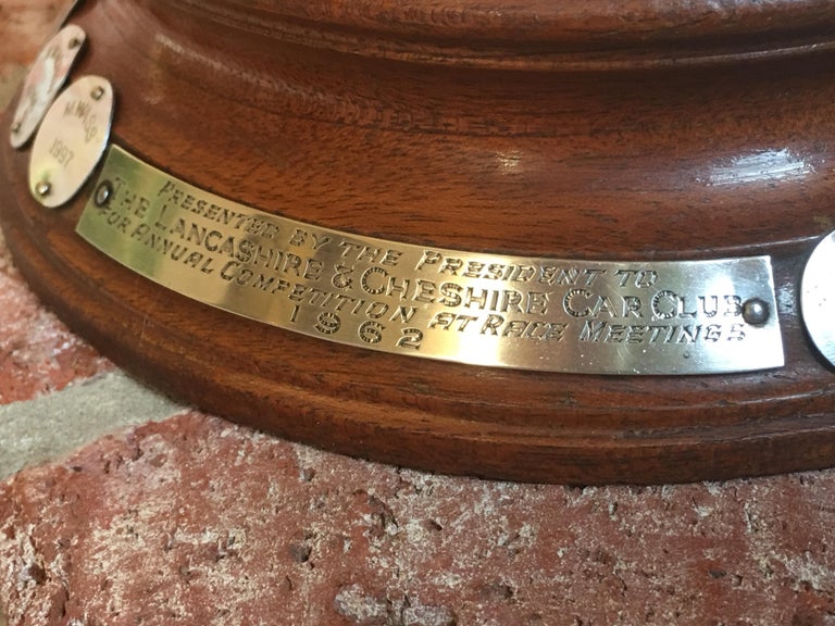 Vintage English Auto Car Club Race Sport Trophy Bowl 1962 Silverplate Lancashire For Sale At 1stdibs