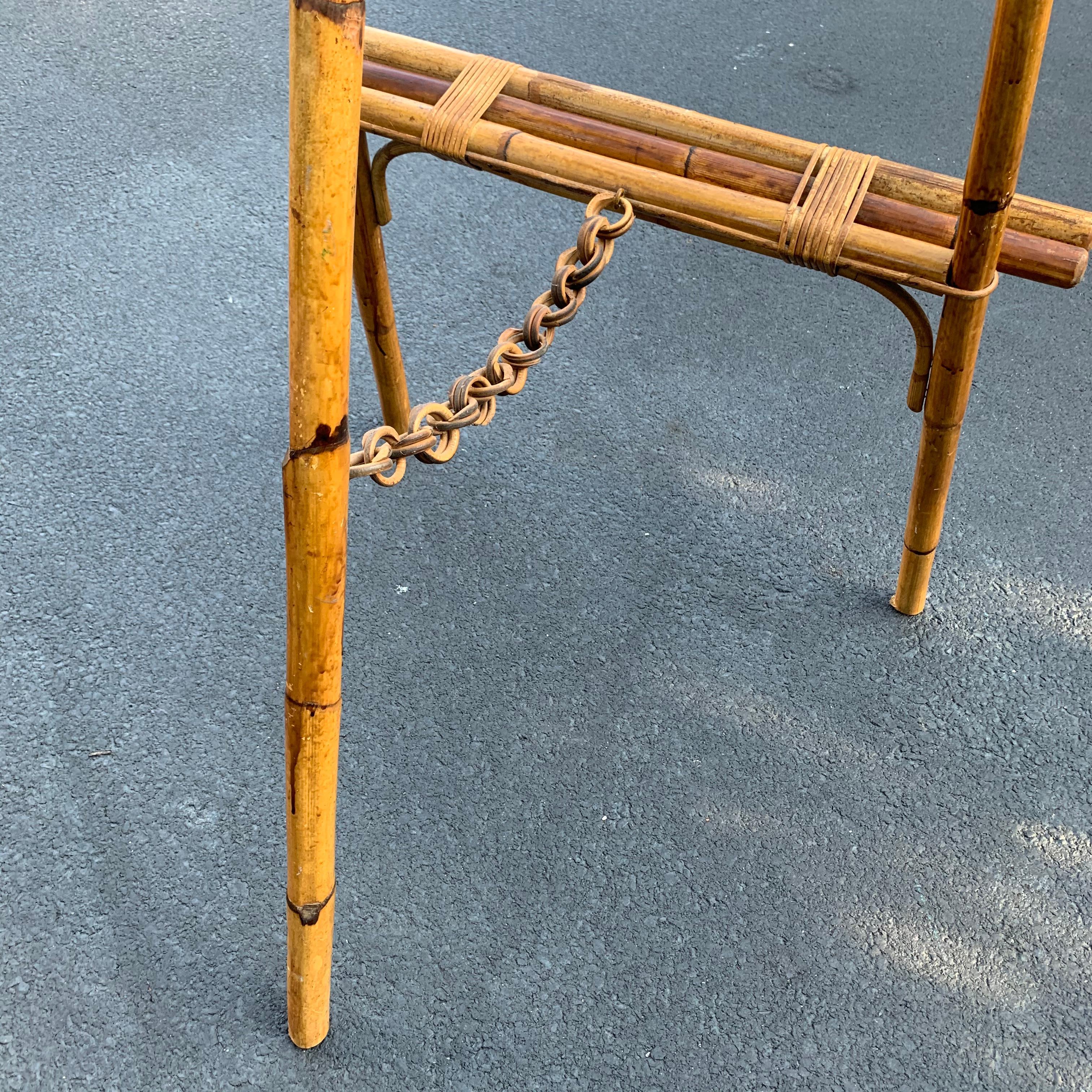 Vintage English Bamboo Easel For Sale 5