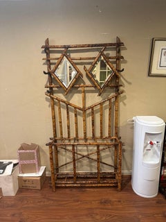 Vintage English Bamboo Hall Stand