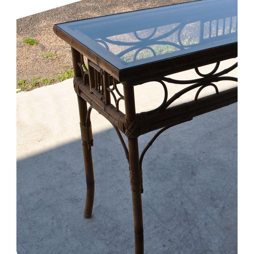 bamboo sofa table
