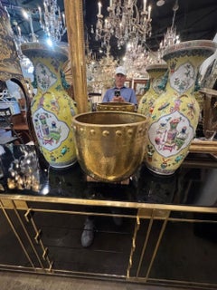 Vintage English Brass Jardinere