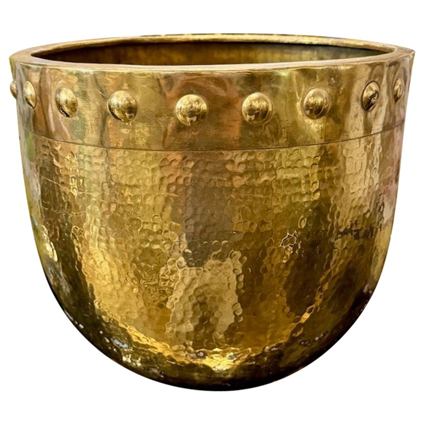 Vintage English Brass Jardinere