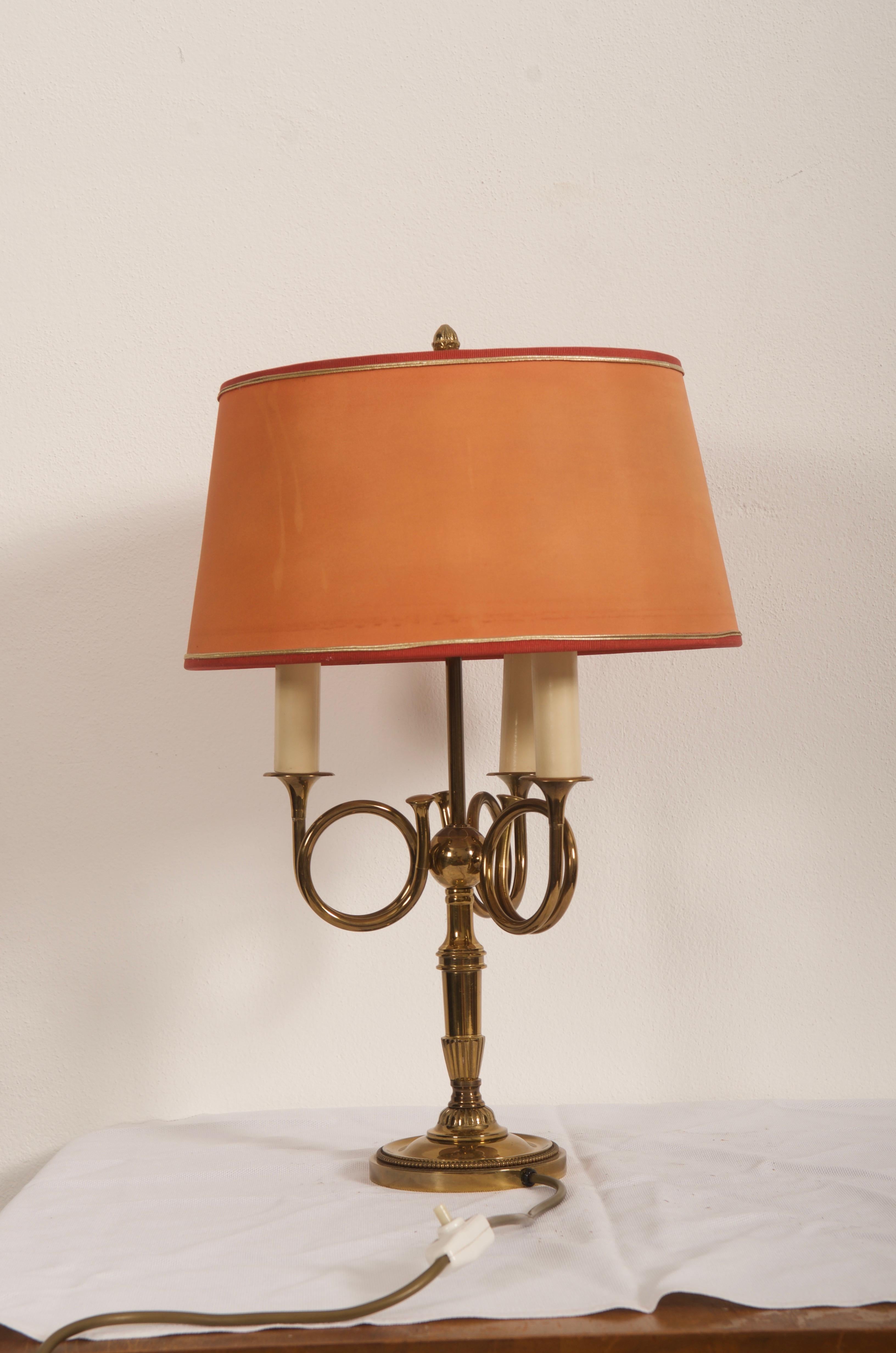 Vintage English Brass Table Lamp 1