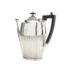 Vintage English Britannia plate coffee pot by James Dixon & Sons, 1920