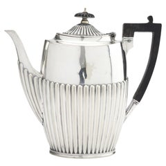 Used English Britannia plate coffee pot by James Dixon & Sons, 1920