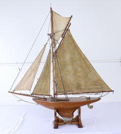 Vintage English Brown Pond Yacht