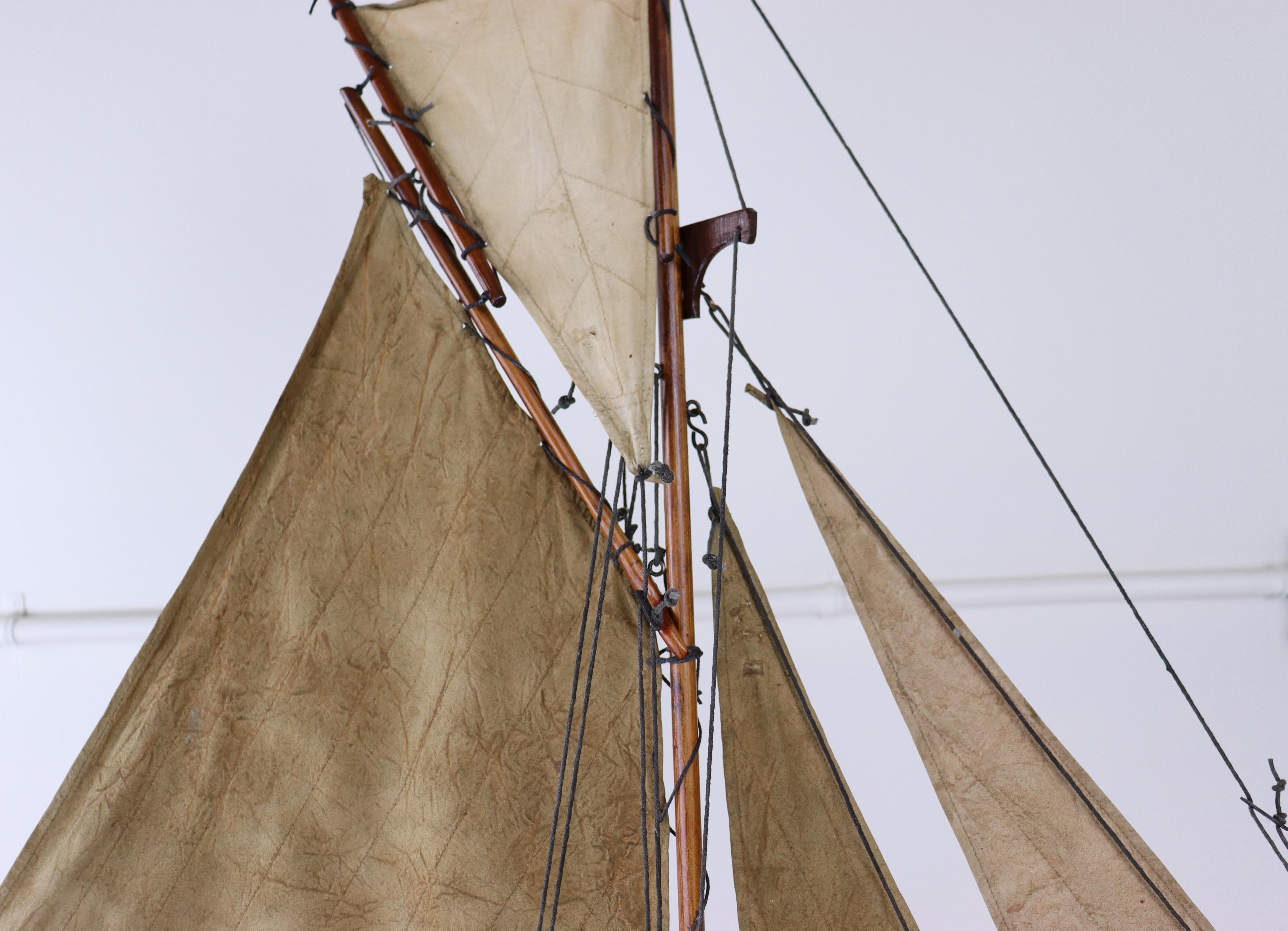 Vintage English Brown Pond Yacht For Sale 1
