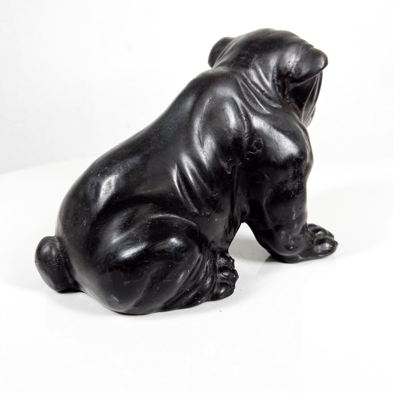 20th Century Vintage English Bull Dog Sculpture Bronze Figurine