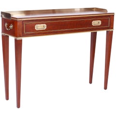 Vintage English Campaign Style Server or Console Table