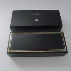 Tube à cigares / étui vintage anglais de marque Alfred Dunhill, présenté dans son coffret d'origine
