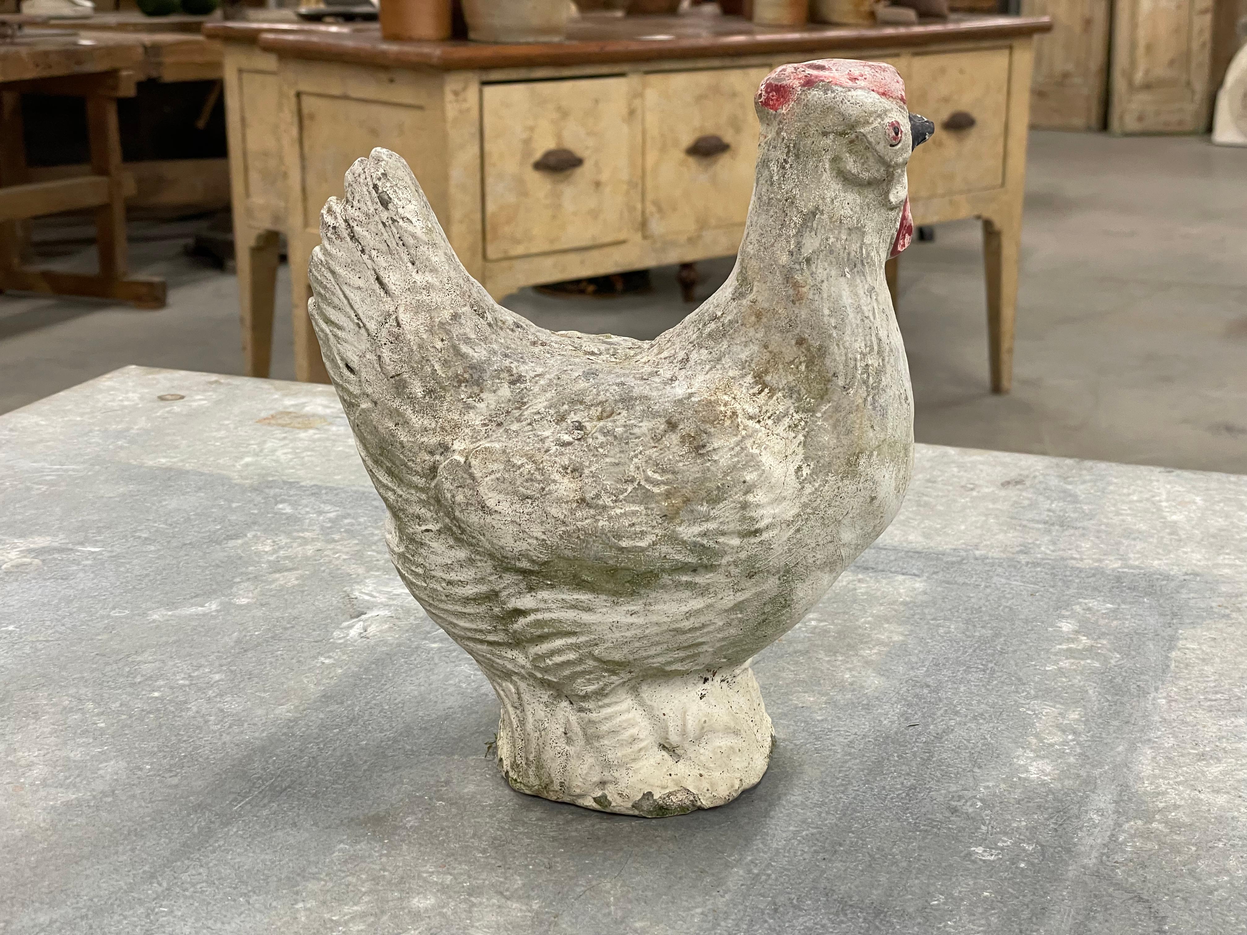 British Vintage English Cast Stone Rooster