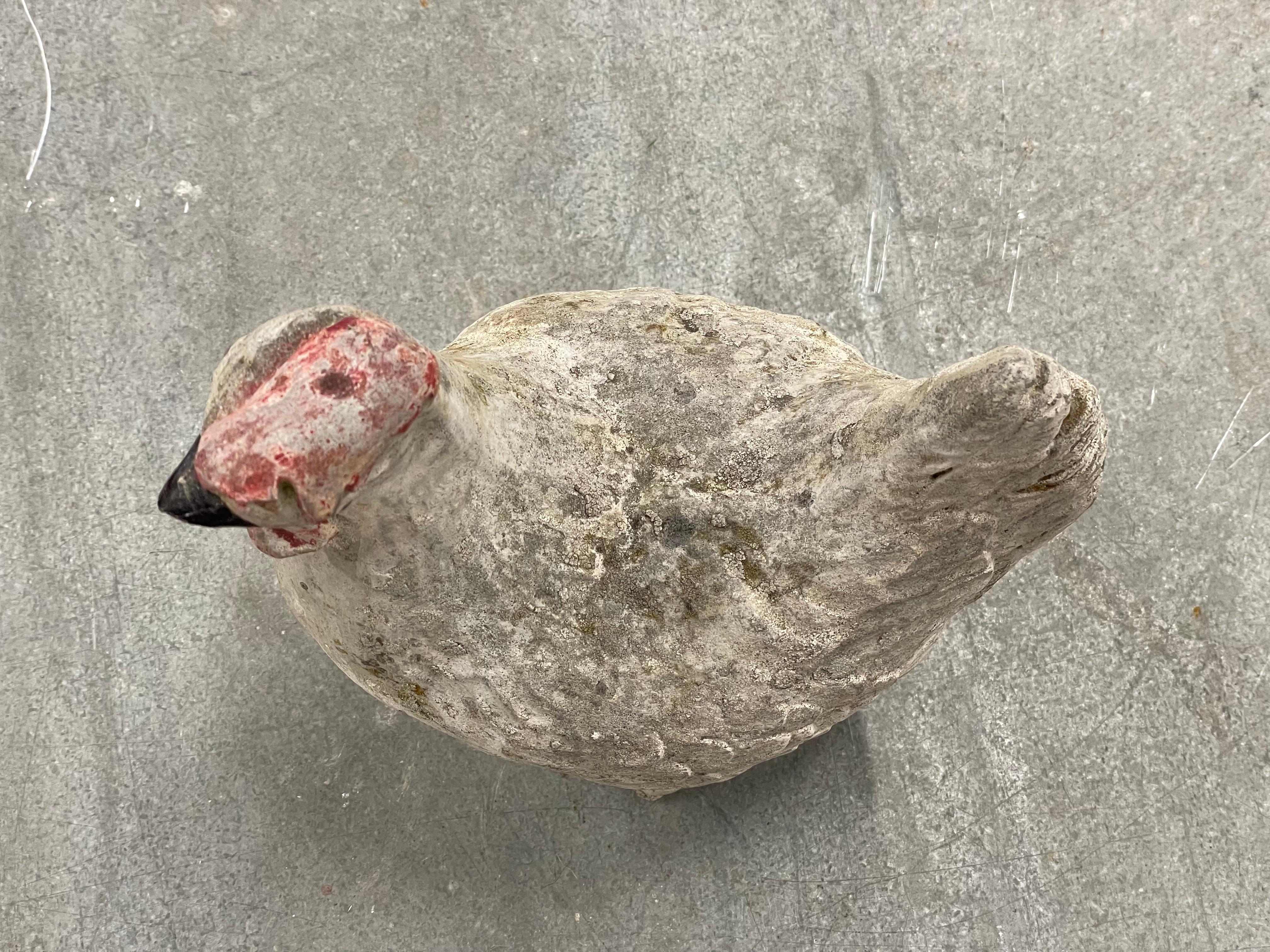 Vintage English Cast Stone Rooster In Good Condition In Calgary, Alberta