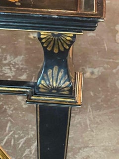Vintage English Chinoiserie Lacquered Coffee Table