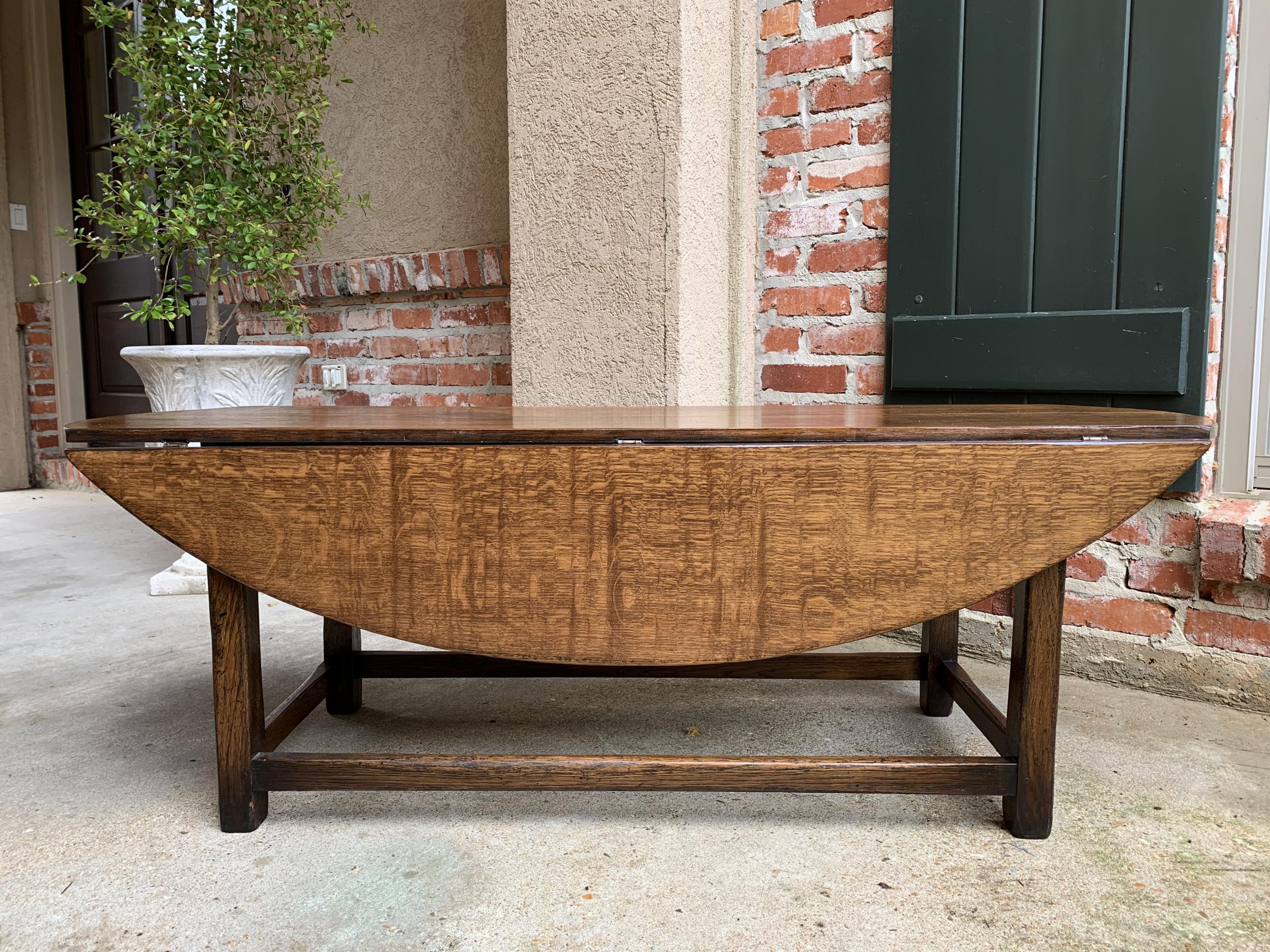 oval drop leaf coffee table